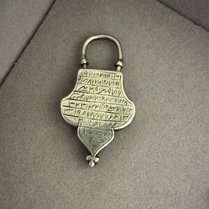Vintage Silver Padlock Pendant